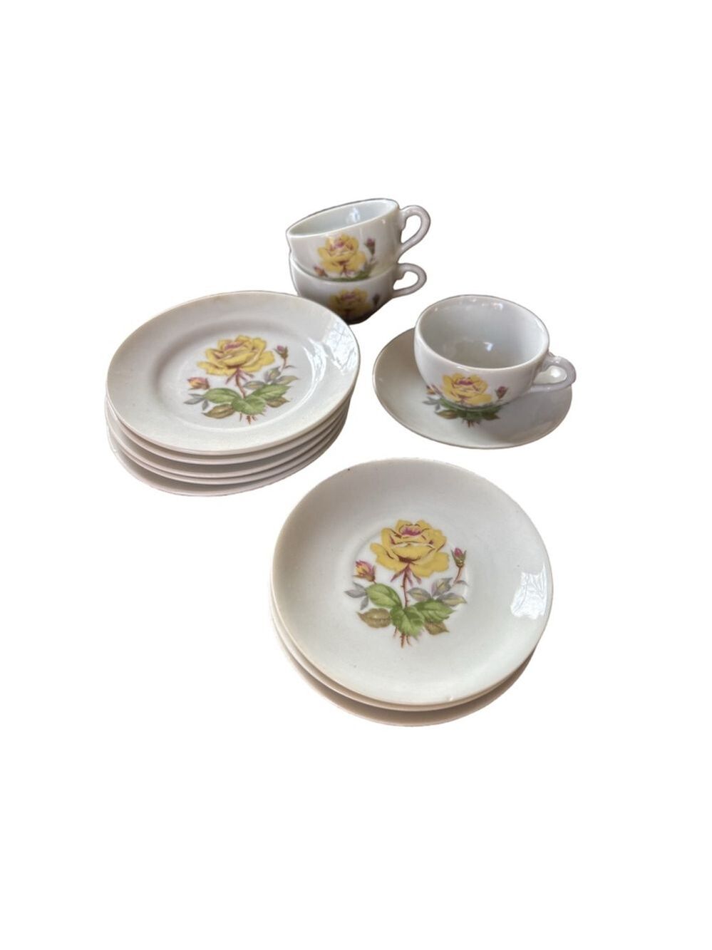 Unisex Unbranded Child’s Dinnerware Set One Size White Yellow